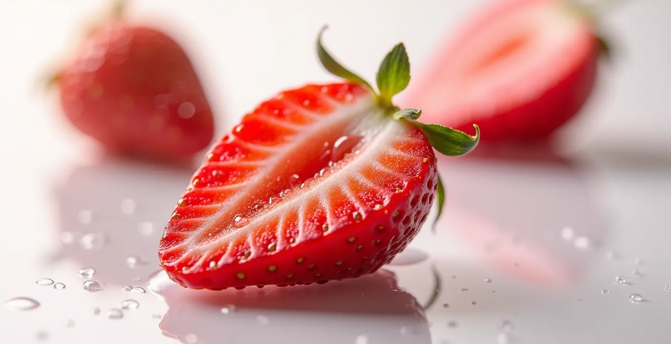 Vergleich zwischen importierten Winter-Erdbeeren und lokalen Sommer-Erdbeeren