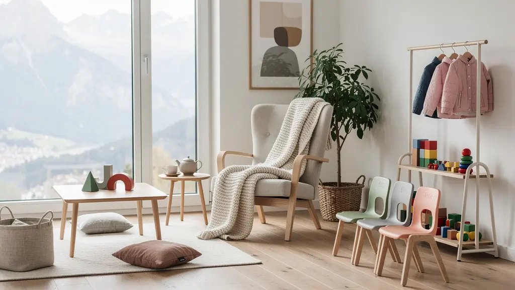 Verschiedene Kinderbetreuungsoptionen in der Schweiz visualisiert