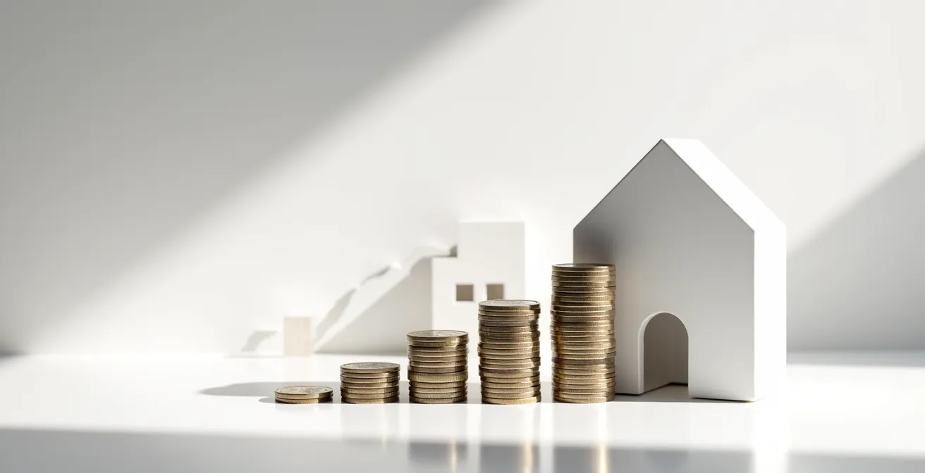 Visuelle Darstellung der Einkommensberechnung mit verschiedenen Komponenten