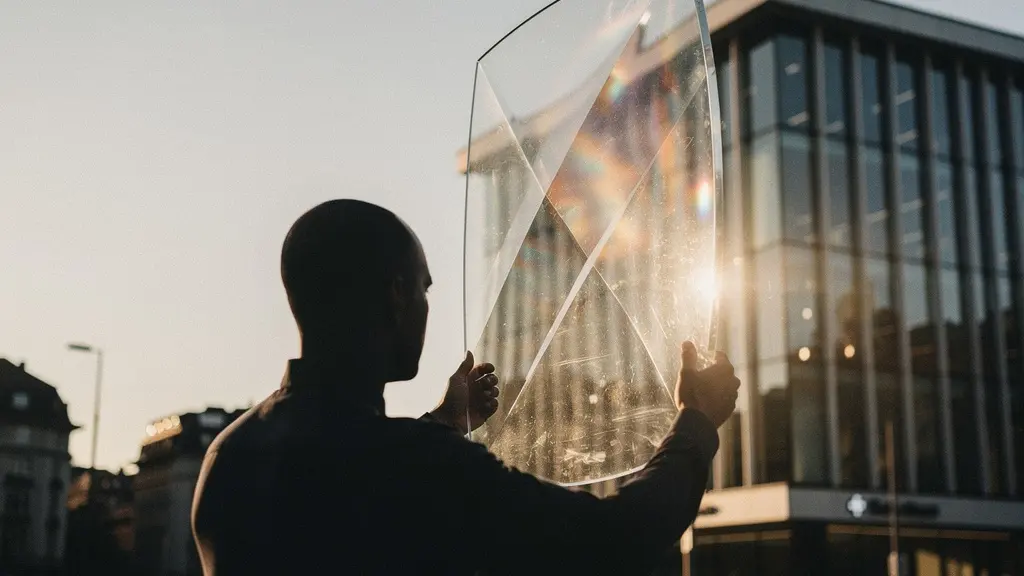 Schweizer Bankgebäude mit schützendem Glasschild symbolisiert Einlagensicherung