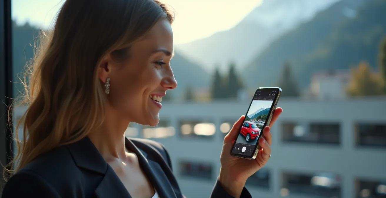 Verfügbarkeit von Carsharing-Fahrzeugen in Schweizer Stadtzentren